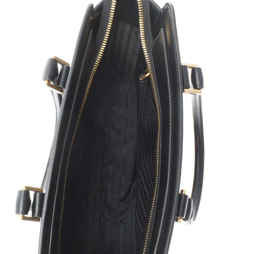 Prada Gold Hardware Saffiano Handbag Black - Picture 9 of 10